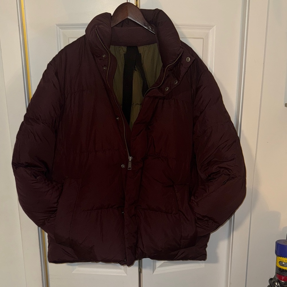 Banana Republic Dark Red Puffer Jacket